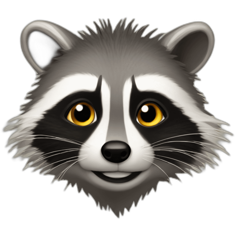 Mohawk Racoon emoji