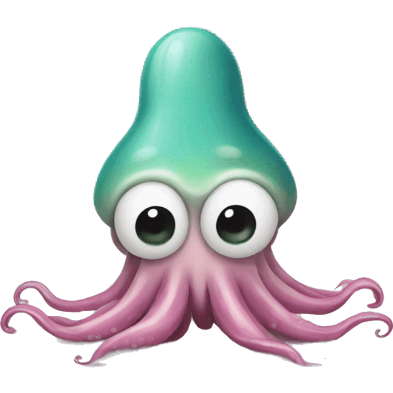 squid swimming feeling stressed emoji