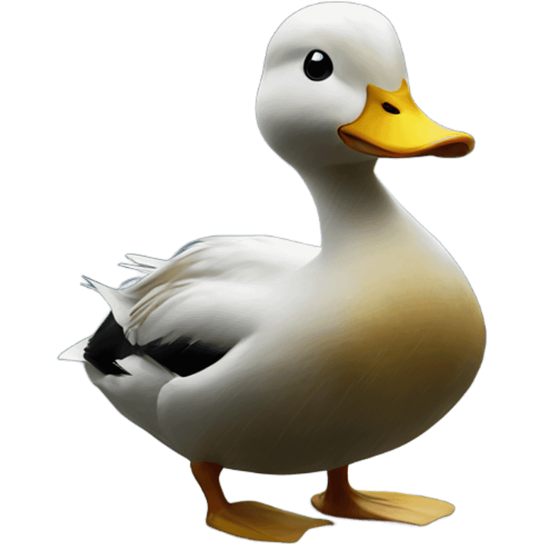 Duck in a storm emoji