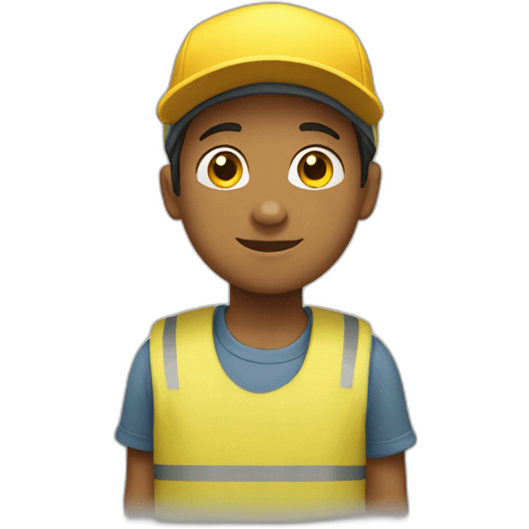 Boy wearing Yellow cap emoji