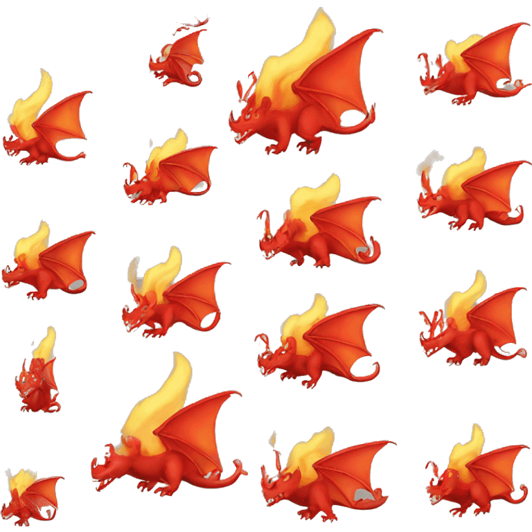 welsh red dragon breathing fire emoji emoji