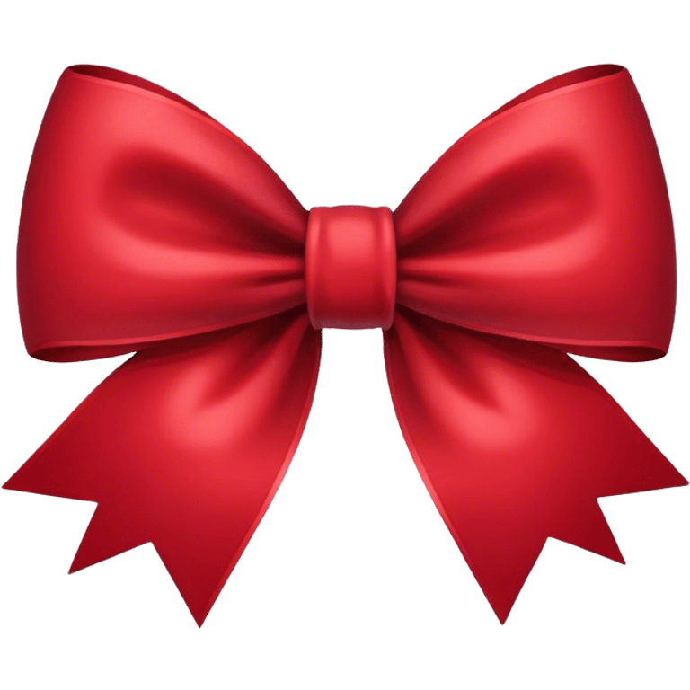 dark red bow emoji