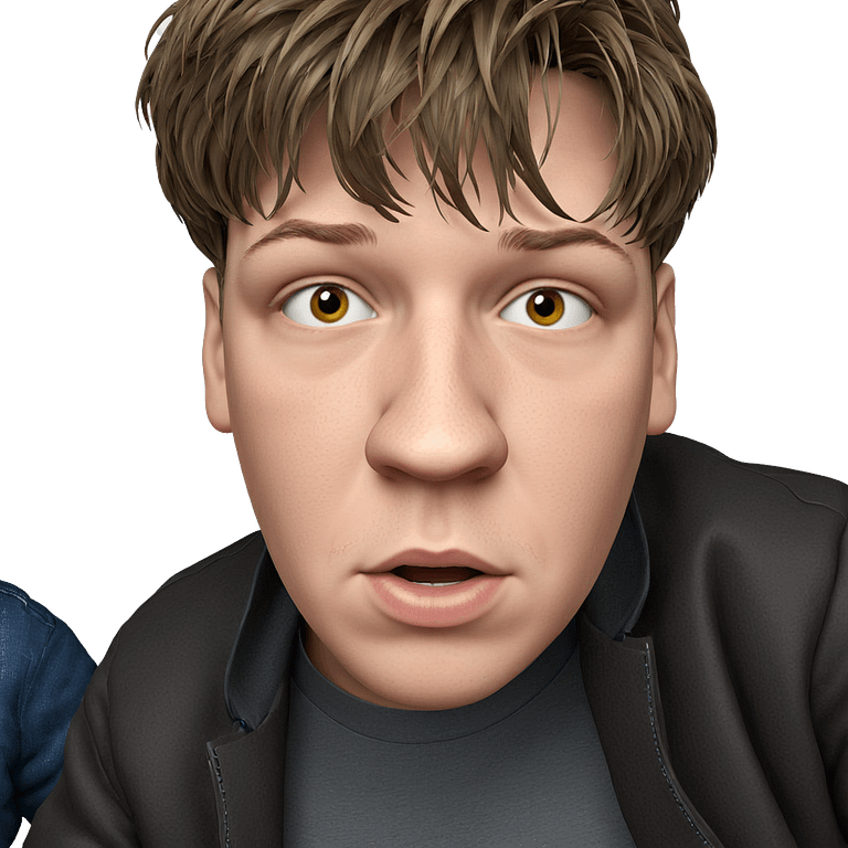 brown-haired boy in jacket emoji