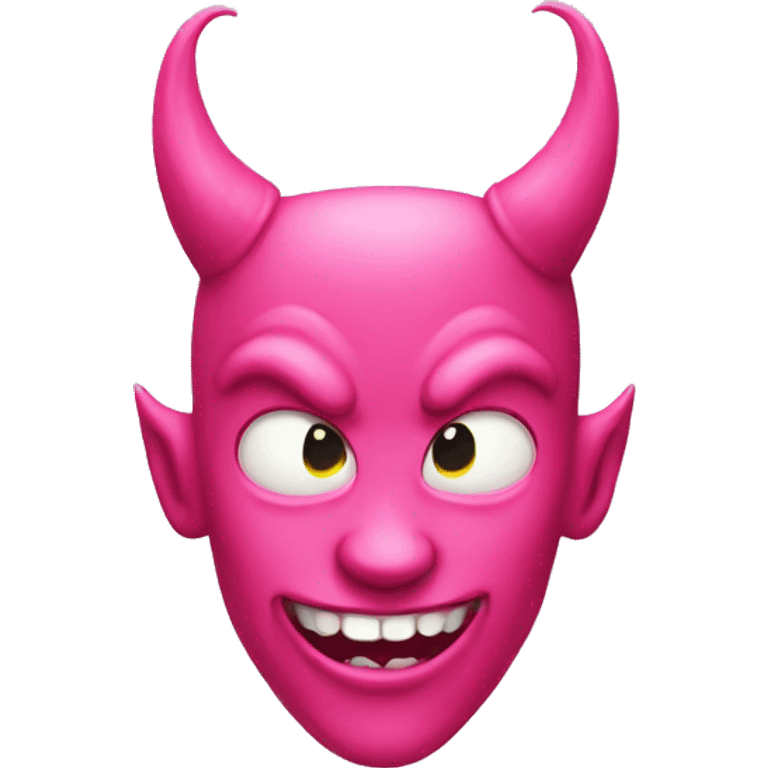 pink devil emoji