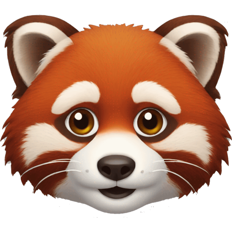 red panda face emoji