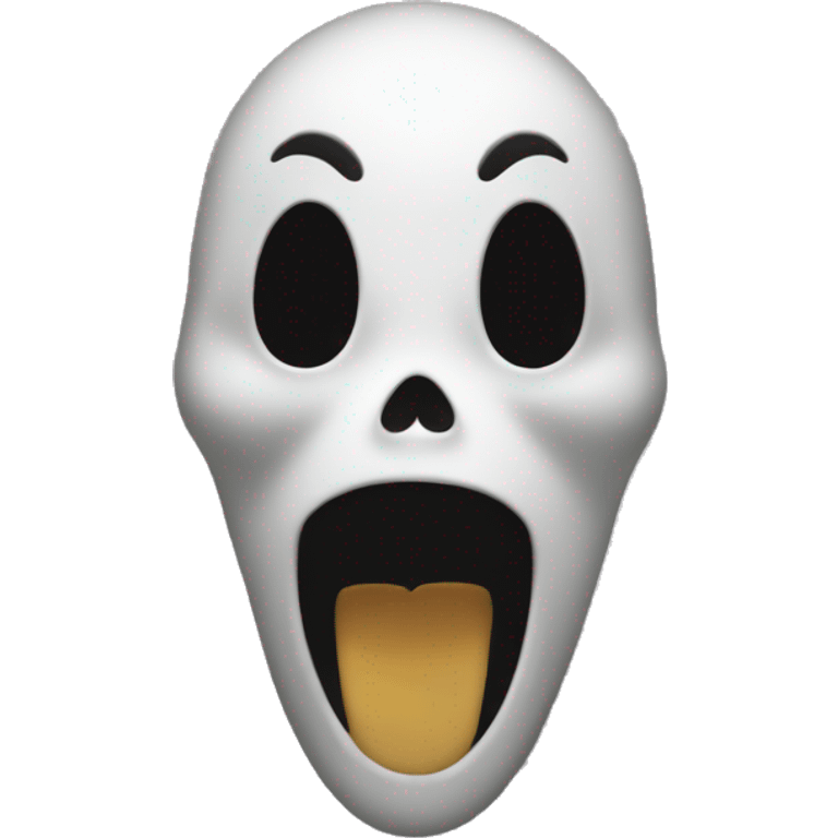 Scream ghost face  emoji