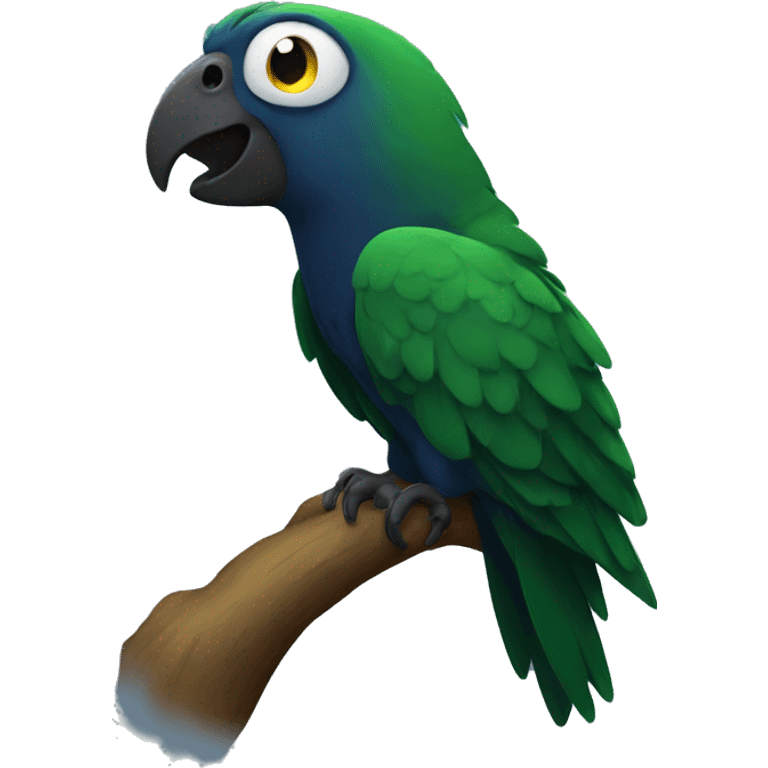 Midnight parrot emoji