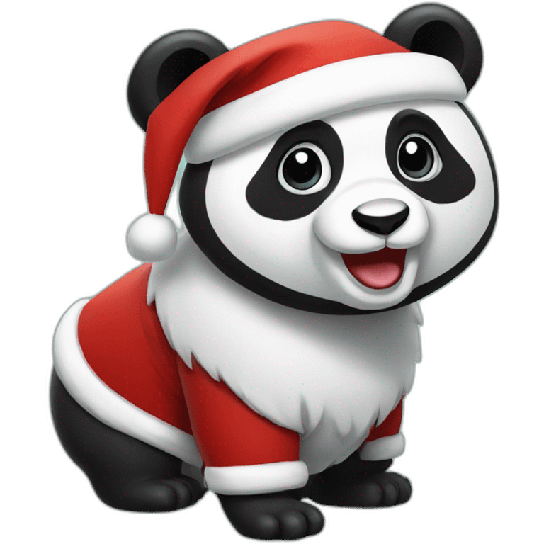 santa panda emoji