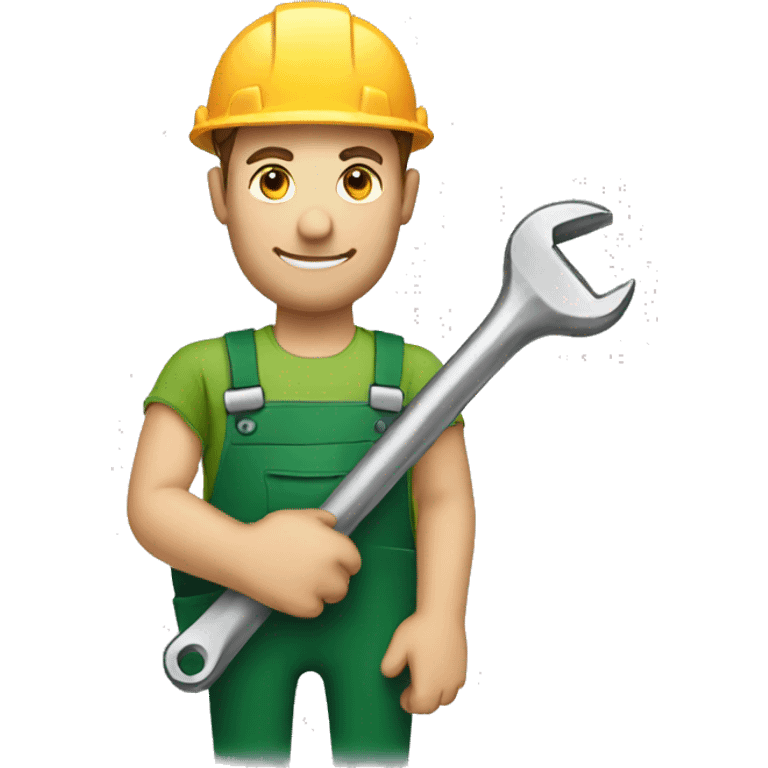  Irish worker with a wrench in his hands emoji