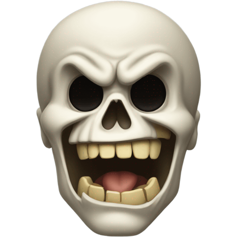 Skeleton mad emoji emoji