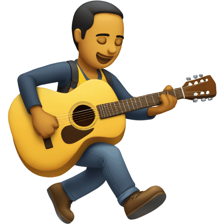 Colombiano tocando guitarra emoji