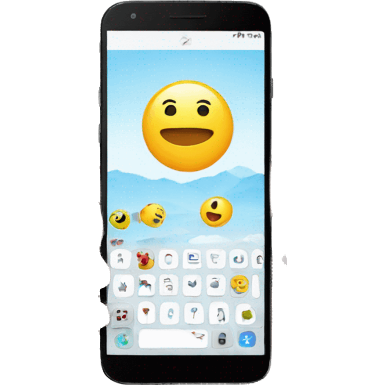 Smartphone website emoji