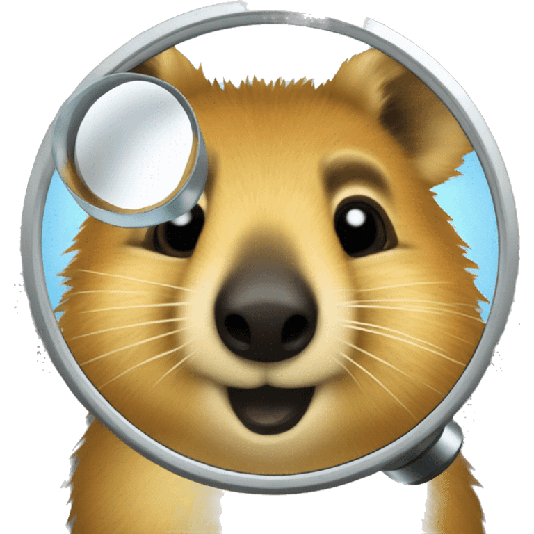 quokka \ magnifier emoji