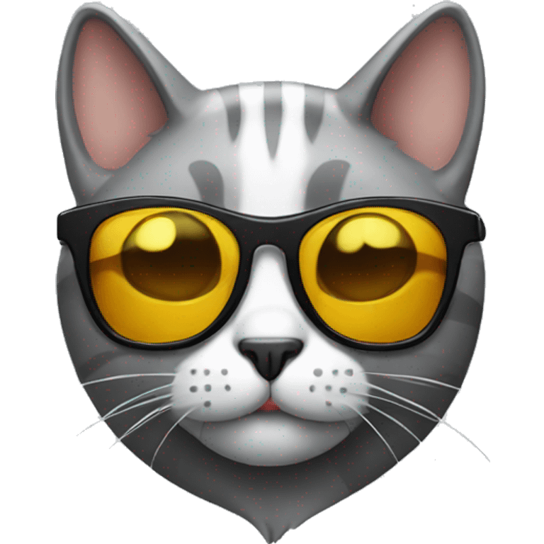 Cat with sunglasses emoji