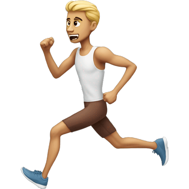 skinny man running emoji