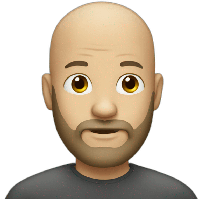 bald man with a beard emoji