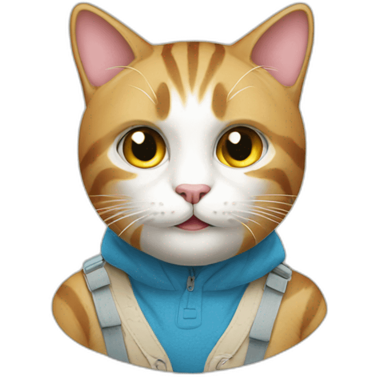 cat dressed ad emoji