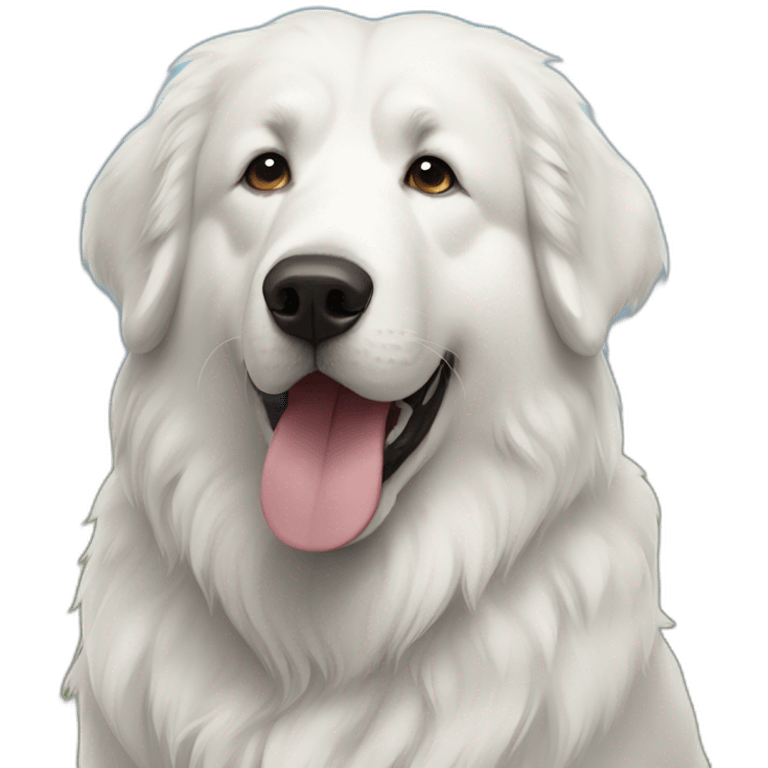 Great Pyrenees dog emoji