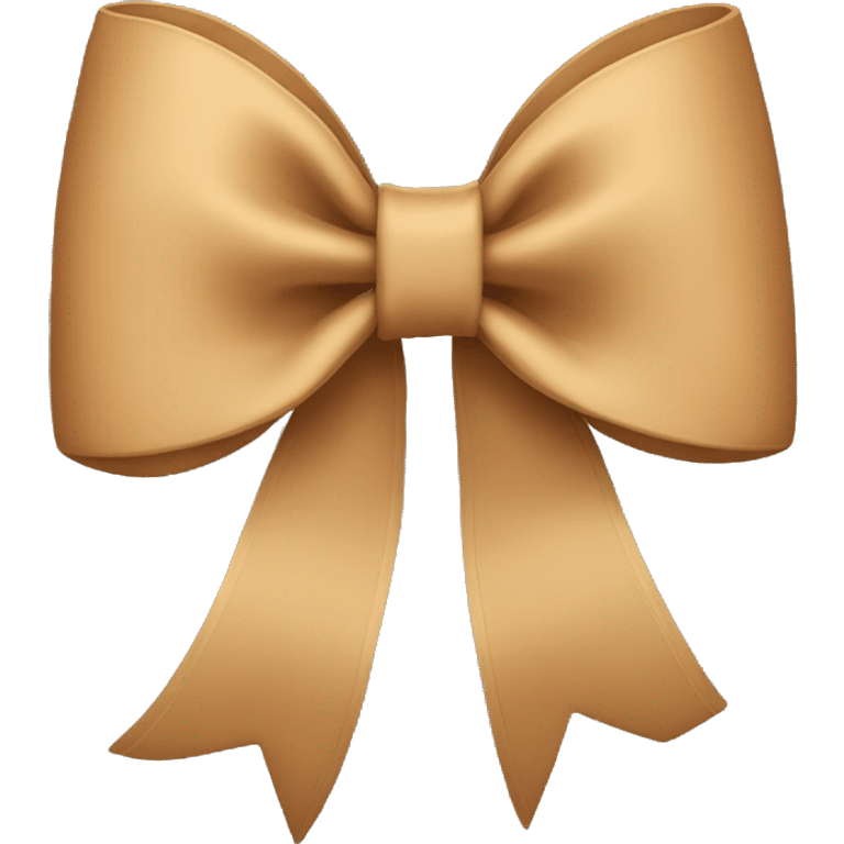 Tan bow emoji