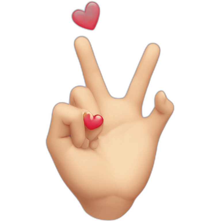 kpop Hand heart emoji