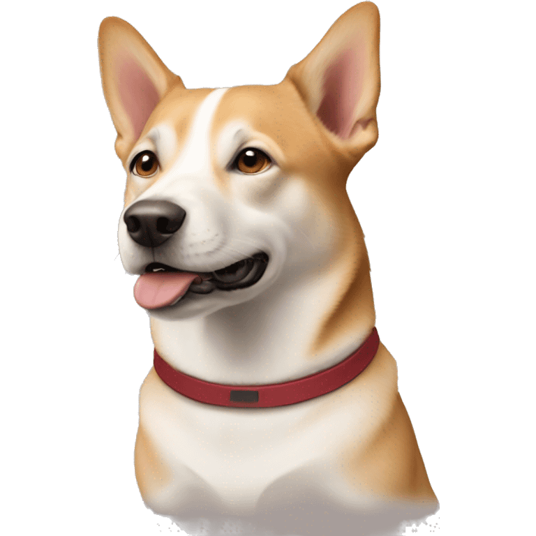 Elon Musk is a dogA dog with the head of Elon Musk emoji