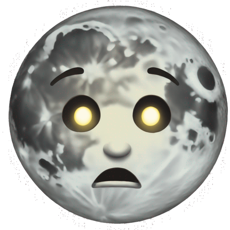 creapy full moon emoji