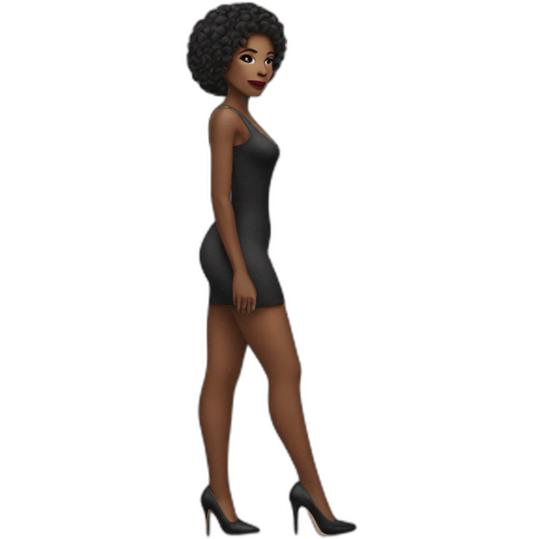 Black woman in heels emoji