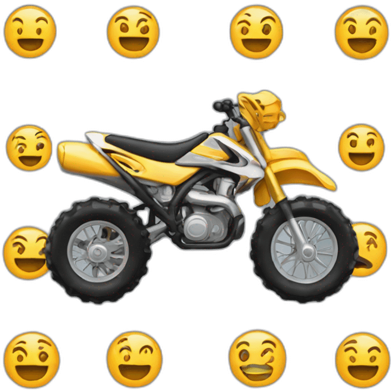 Motocross cart emoji