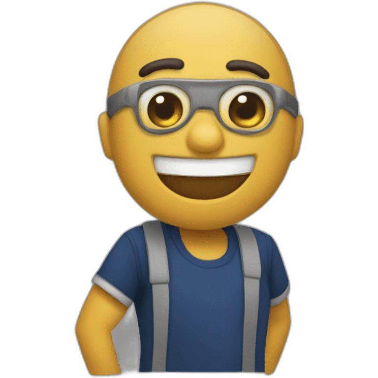 Gordinho engenheiro dançarino emoji