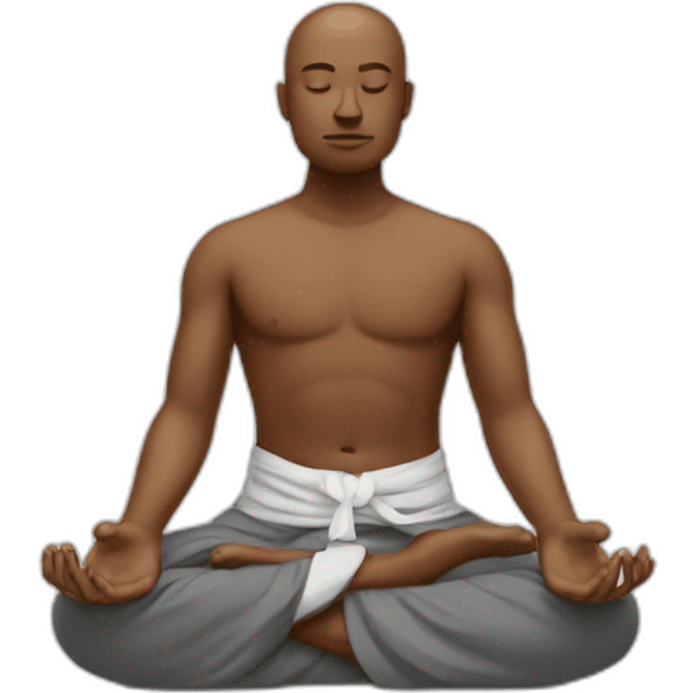 meditating man emoji