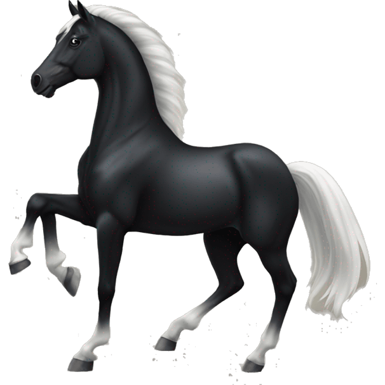 Black horse elegant  emoji