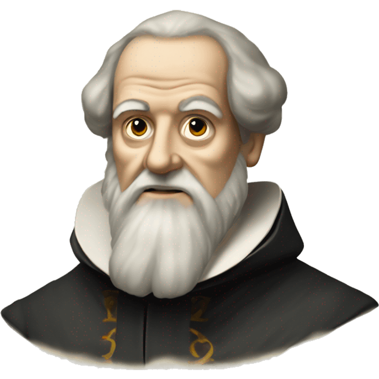 galileo galilei portrait without glasses emoji