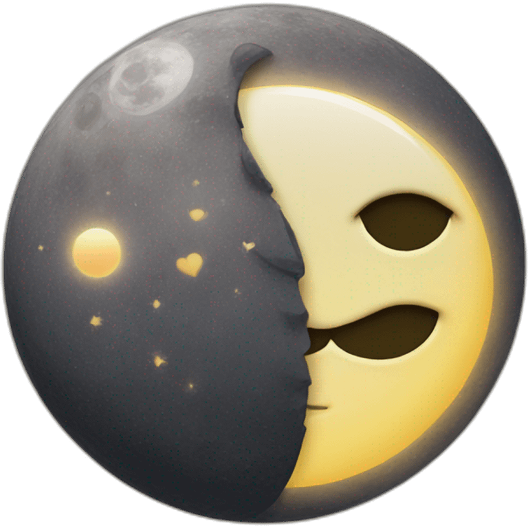 Moon-sun-love emoji