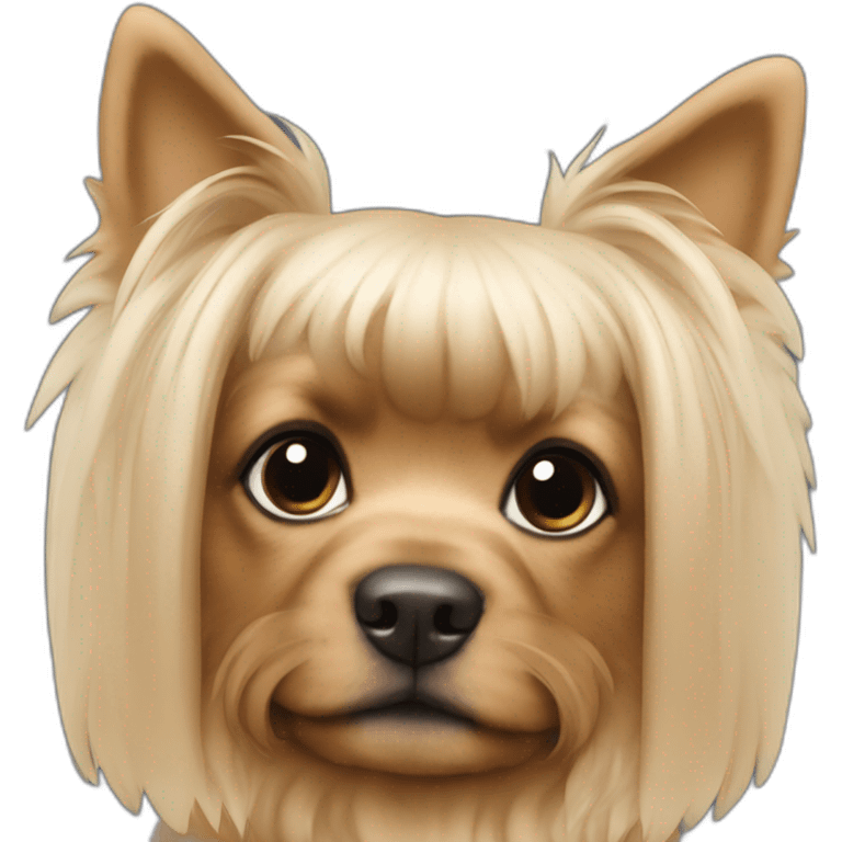 dog-yorkshire-with-bangs-batman-black-point-ears-down emoji