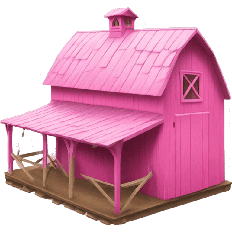 Pink barnhouse  emoji