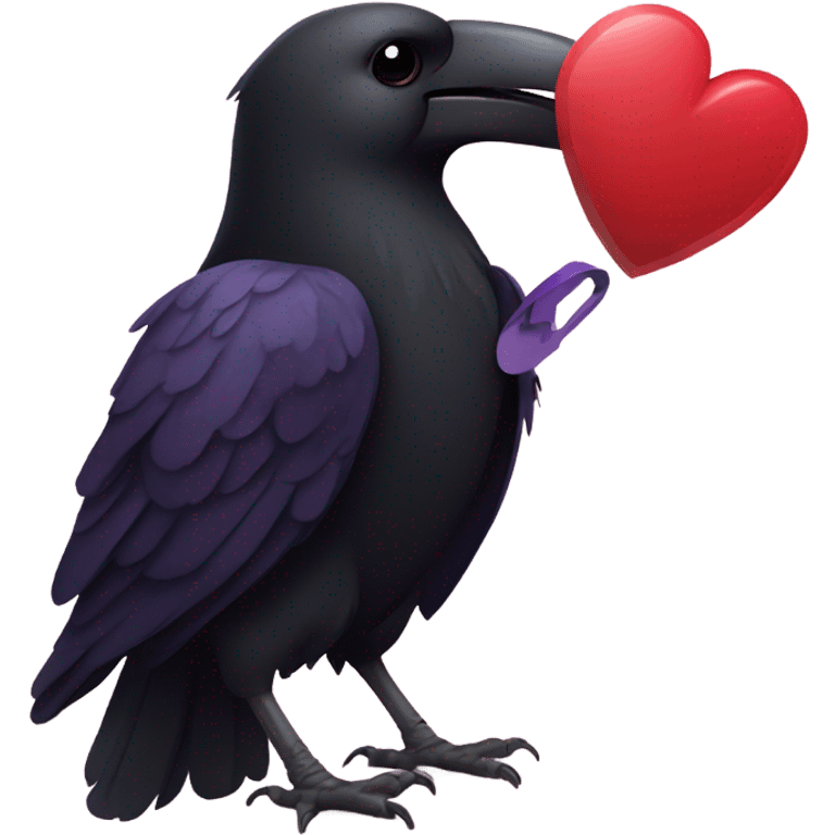 Raven delivering valentines  emoji