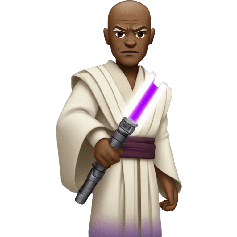 mace windu with purple light saber emoji