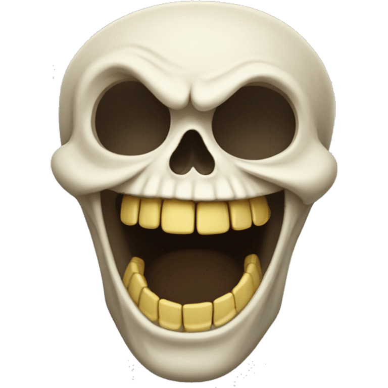 Laughing scull emoji