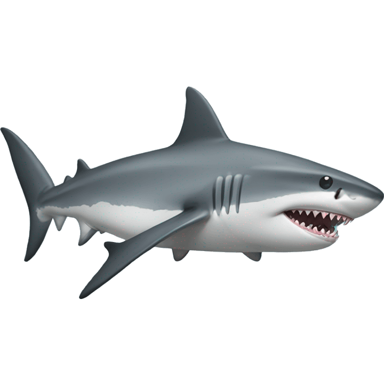 shark with top emoji