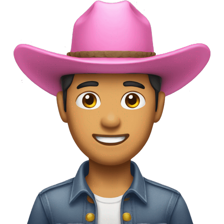 Filipino cowboy pink hat emoji