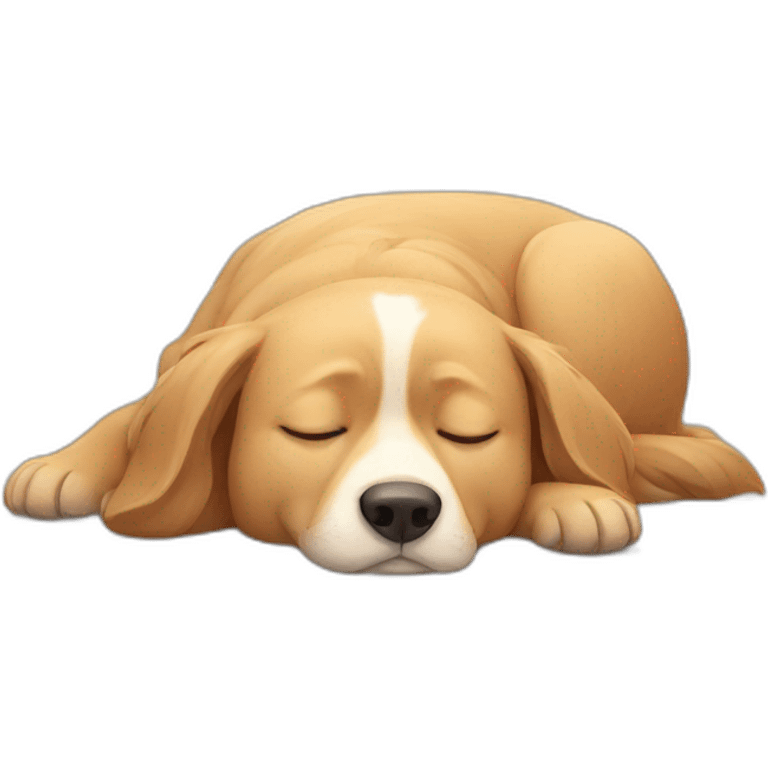 Dog sleeping emoji