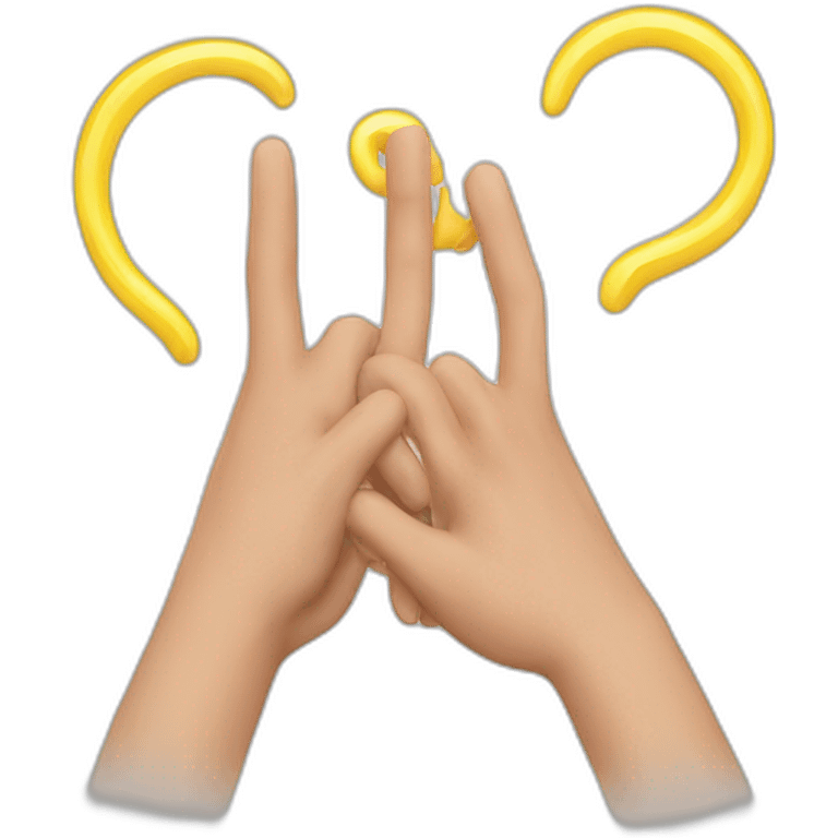 Hands signe of JUL emoji