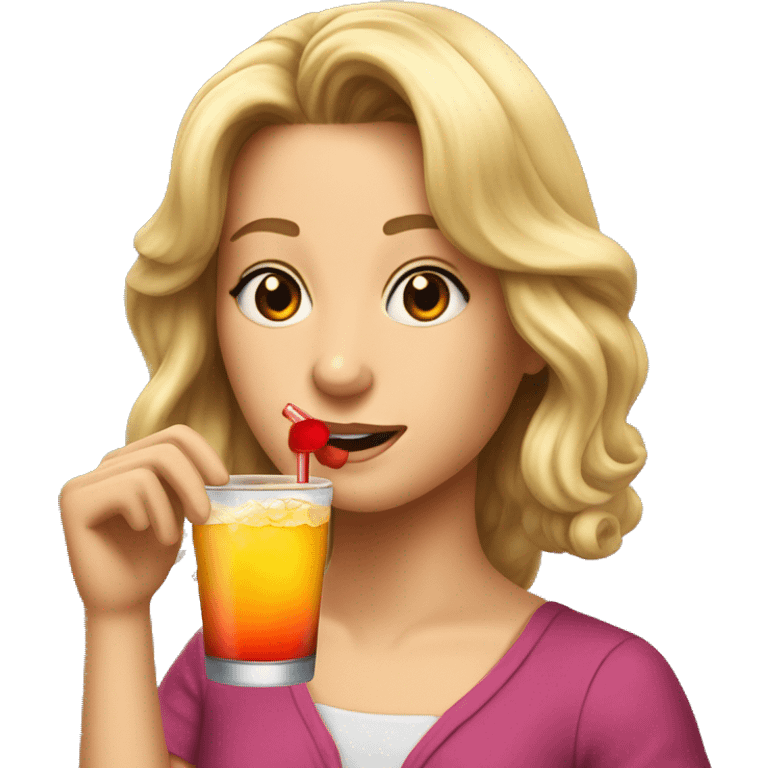 Sheryl Temple drink realistic  emoji