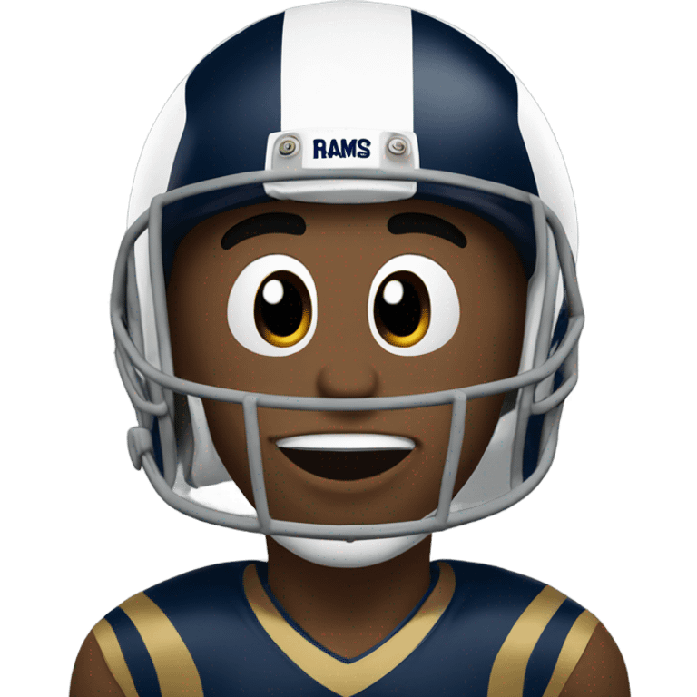 Me with a rams helmet on  emoji