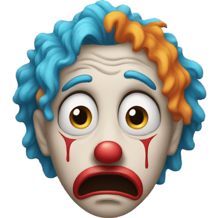 crying clown emoji