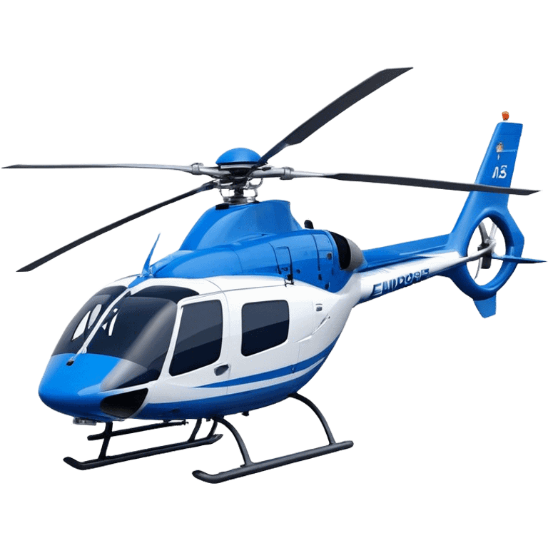 Eurocopter EC135 - Airbus Helicopters (Model Year: 2020) (Iconic colour: Blue and white) emoji