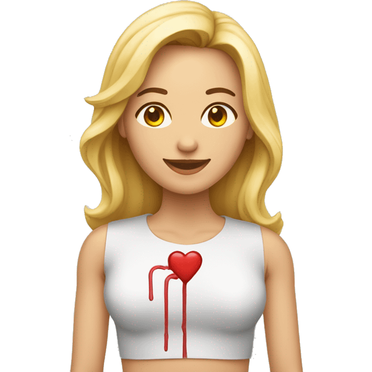 Mulher com hipertensão arterial  emoji