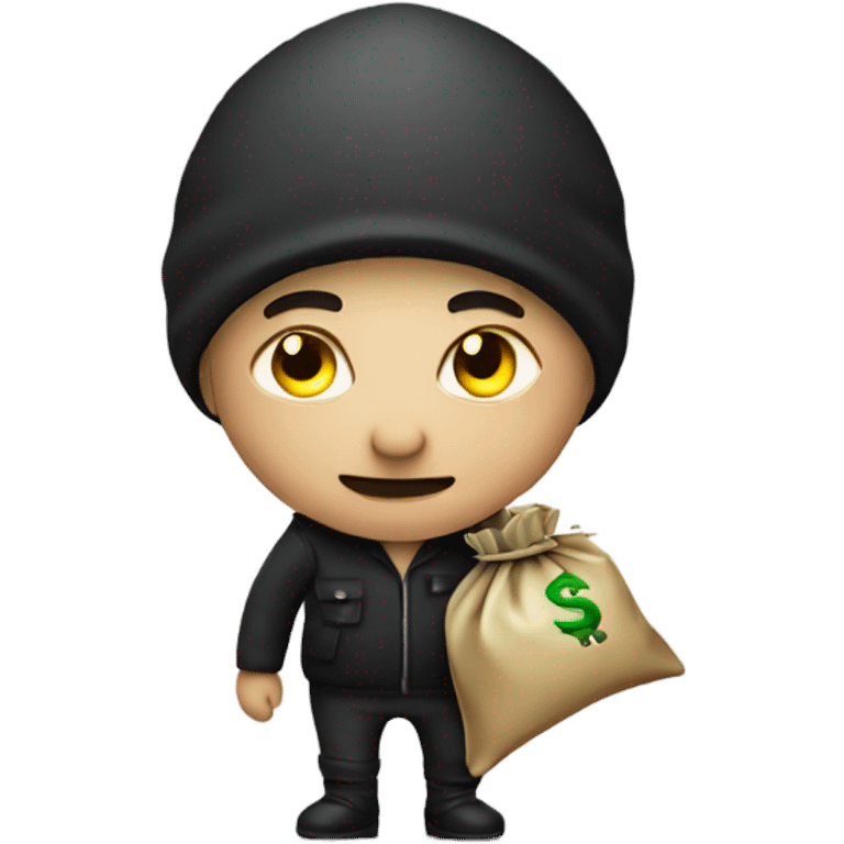 thief with a bag of money emoji