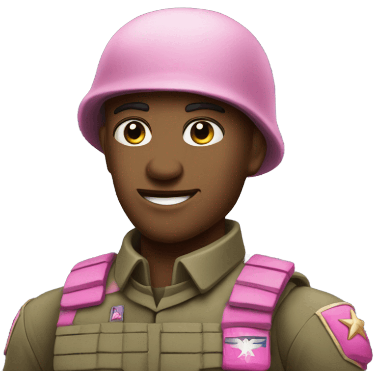 soldier with pink skin triumphant scar  emoji