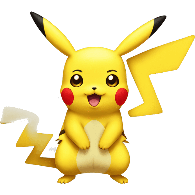 Pikachu com raiva emoji